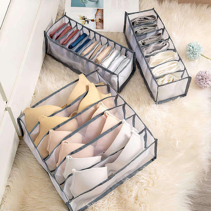Set de 6 Organizadores de Roupa Interior – Organização Inteligente e Otimização de Espaço