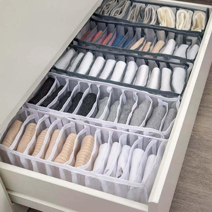 Set de 6 Organizadores de Roupa Interior – Organização Inteligente e Otimização de Espaço