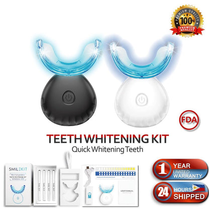 Kit de Branqueamento Dentário Recargável com LED – Sorriso Brilhante em Casa ✨🦷