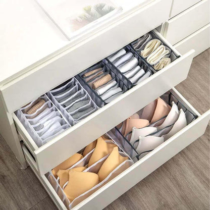Set de 6 Organizadores de Roupa Interior – Organização Inteligente e Otimização de Espaço